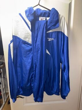 Vintage Reebok Royal Blue and White Track Suit